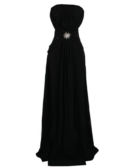 Robe bustier longue noire