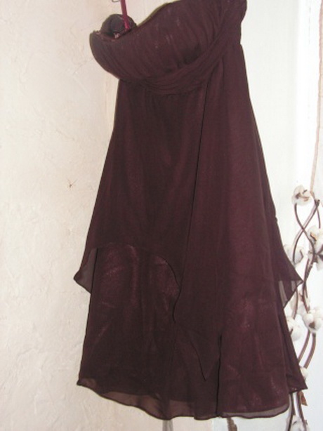 Robe bustier marron