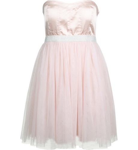 Robe bustier rose pale