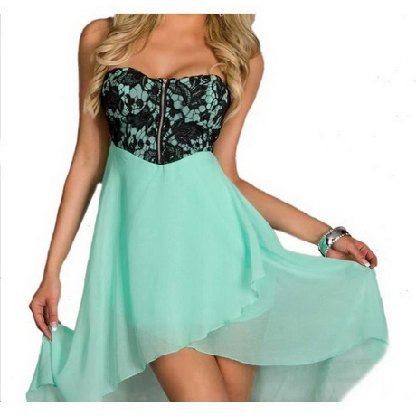 Robe bustier turquoise
