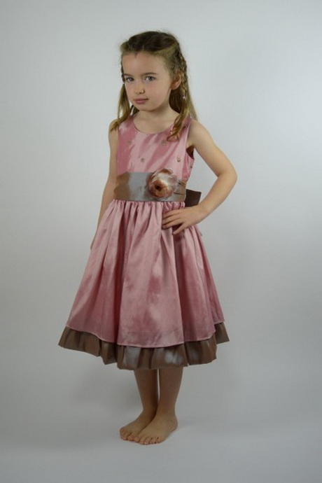 Robe ceremonie fille rose