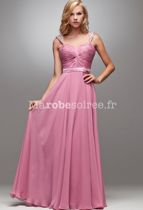 Robe ceremonie rose