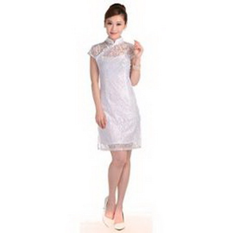 Robe chinoise blanche