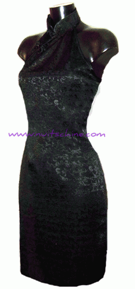 Robe chinoise noire