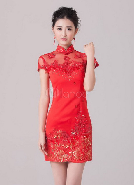 Robe chinoise rouge