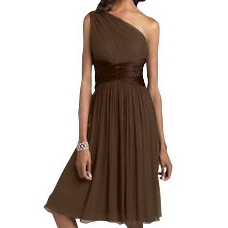 Robe cocktail marron