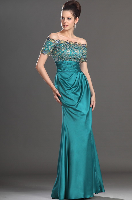 Robe cocktail turquoise