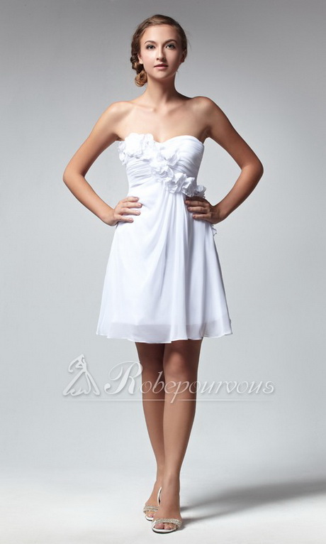 Robe coktail blanche