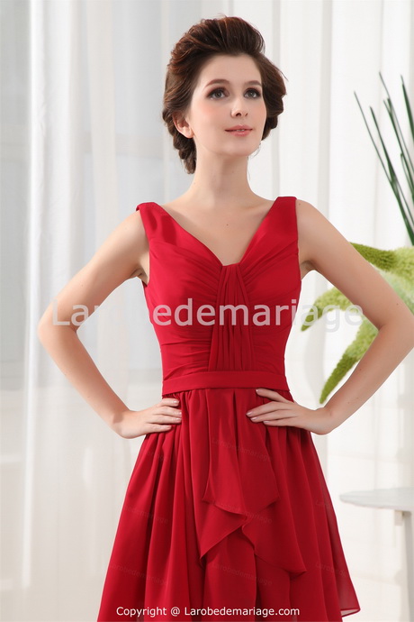 Robe coktail rouge