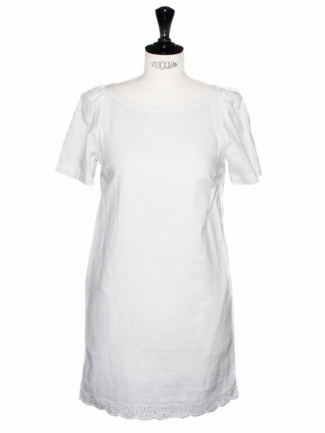 Robe coton blanche