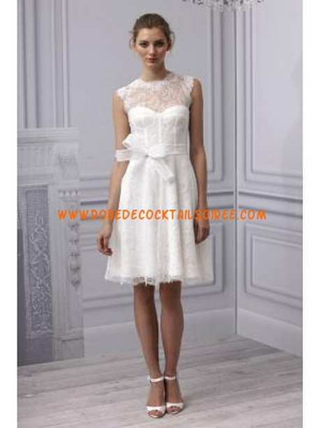 Robe courte blanche chic