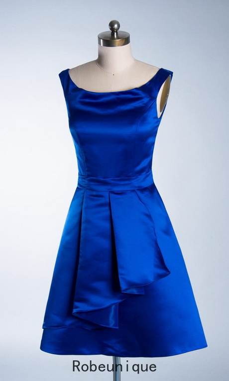 Robe courte bleu