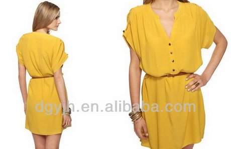 Robe courte coton