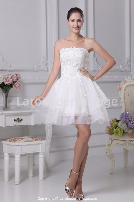 Robe courte de mariage