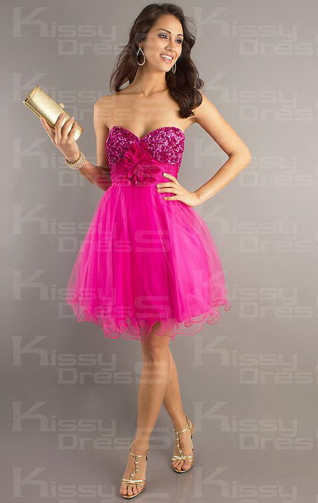 Robe courte fushia