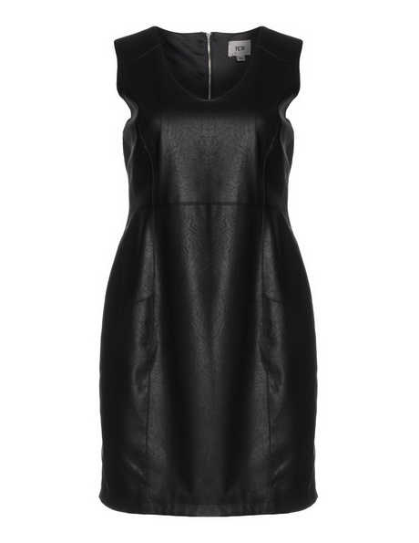 Robe cuir noir