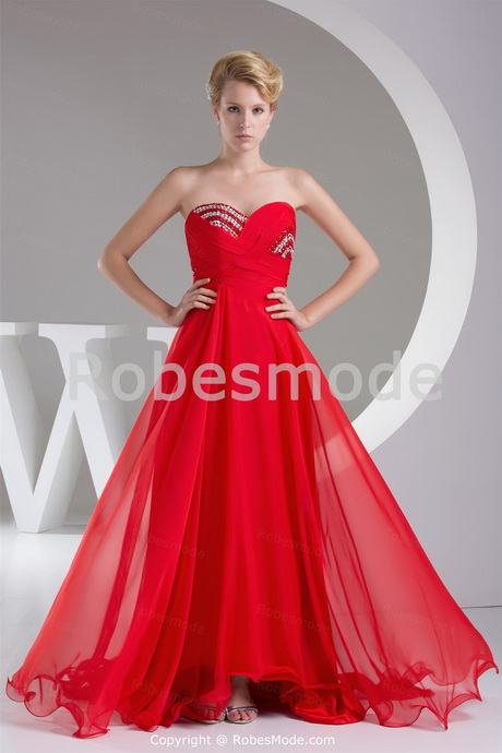 Robe de bal rouge