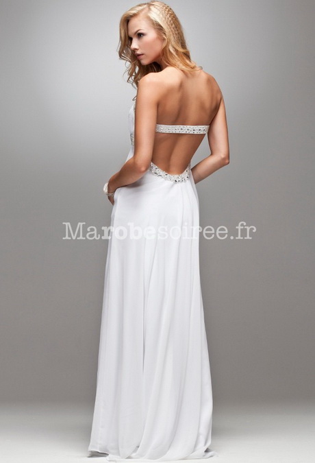 Robe de ceremonie blanche