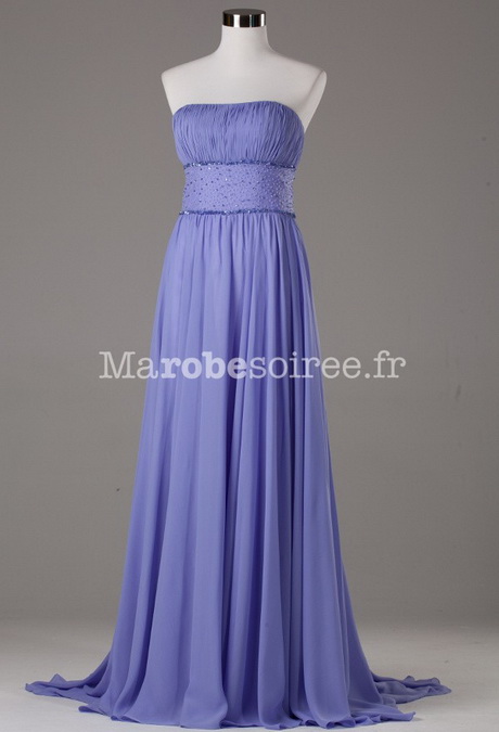 Robe de cocktail longue mousseline