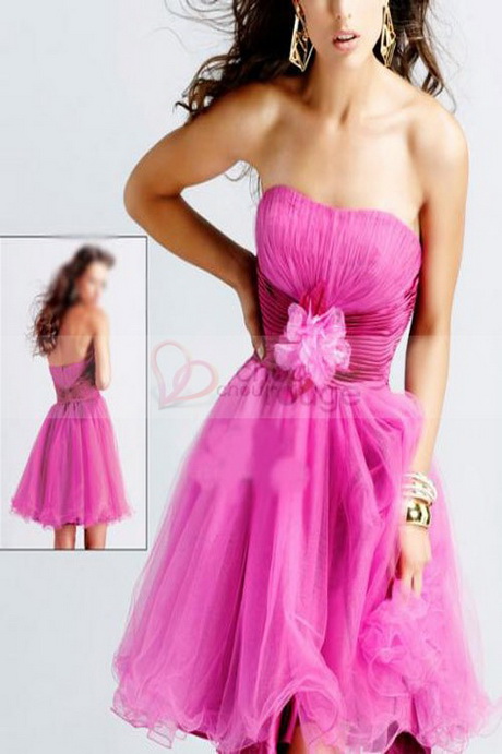 Robe de cocktail rose