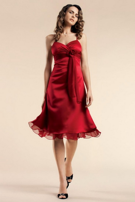 Robe de demoiselle d honneur rouge