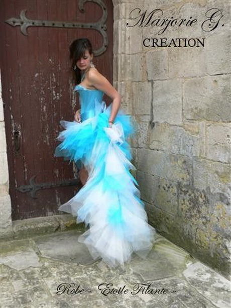 Robe de mariage bleu