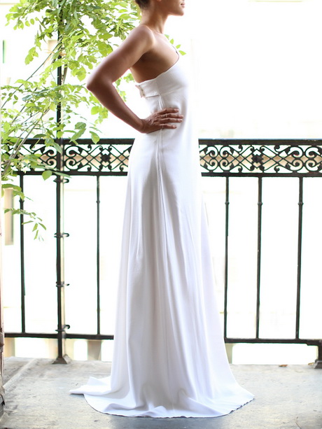 Robe de mariée en lin