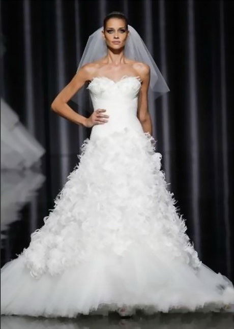 Robe de mariée plume