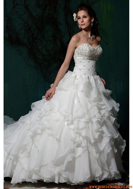 Robe de mariee organza