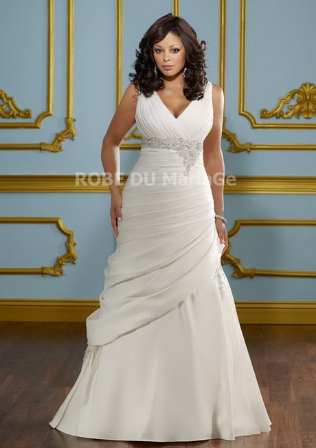 Robe de mariee pour les rondes