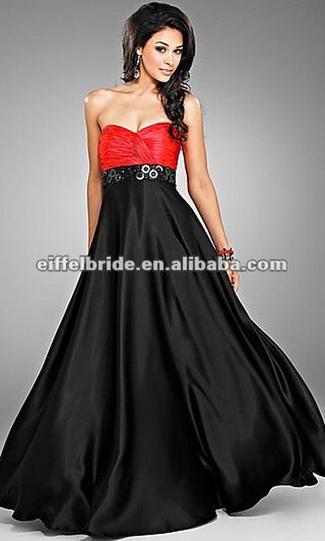 Robe de mariee rouge et noir