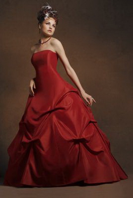 Robe de mariee rouge