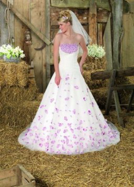 Robe de mariee violette