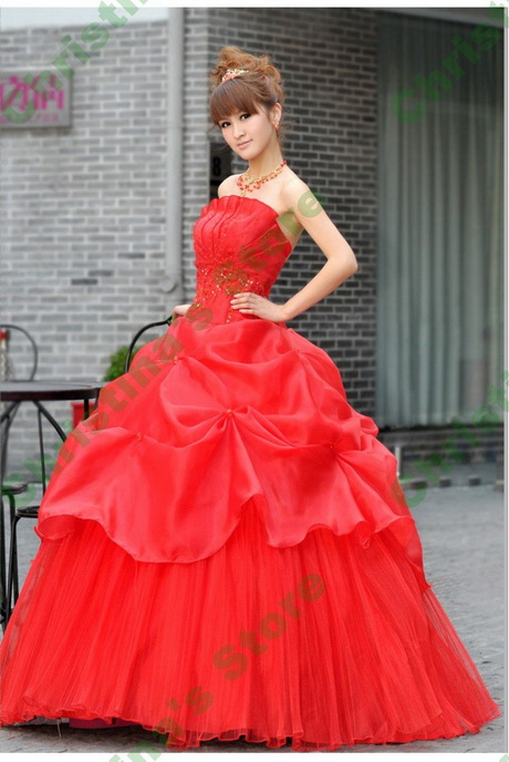 Robe de princesse rouge