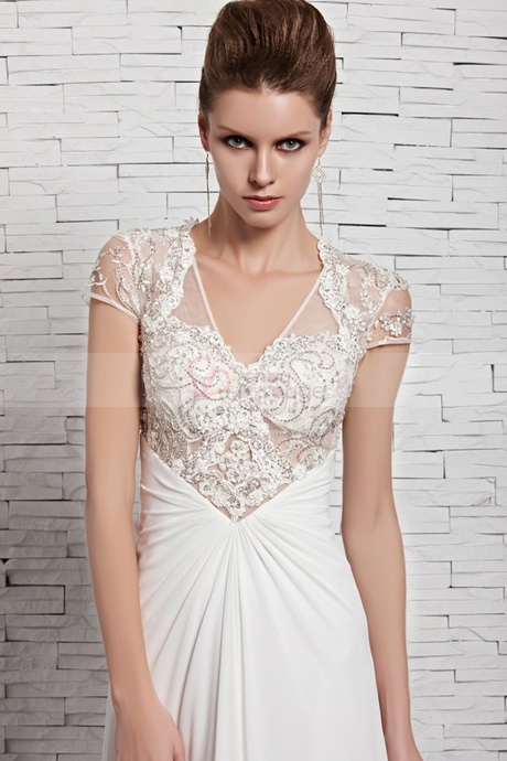 Robe de soirée dentelle blanche