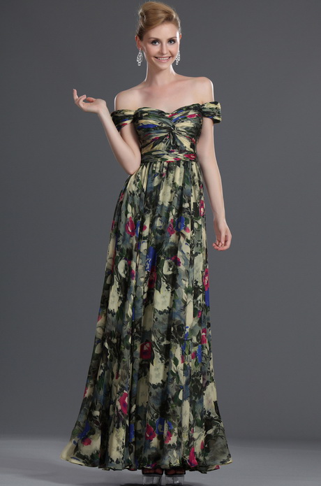 Robe de soirée fleurie