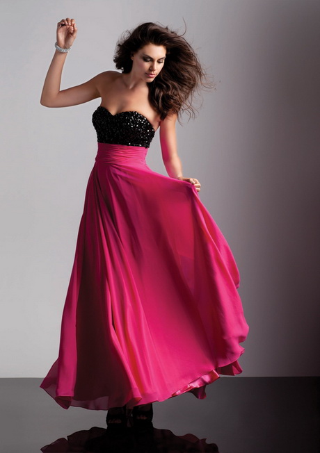 Robe de soirée fushia