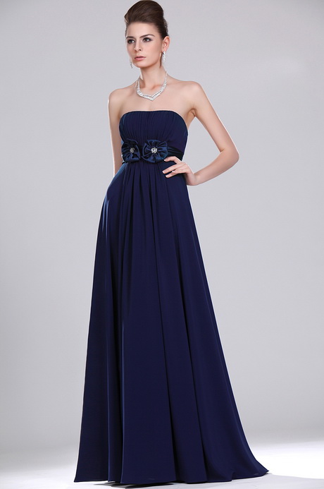 Robe de soirée longue bleu