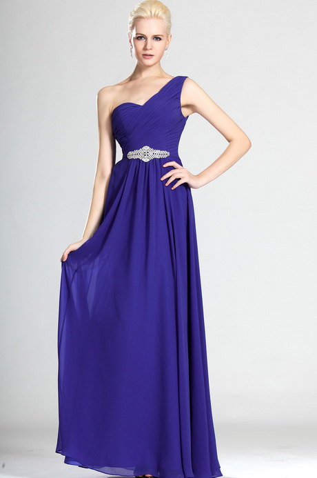 Robe de soirée longue bleu