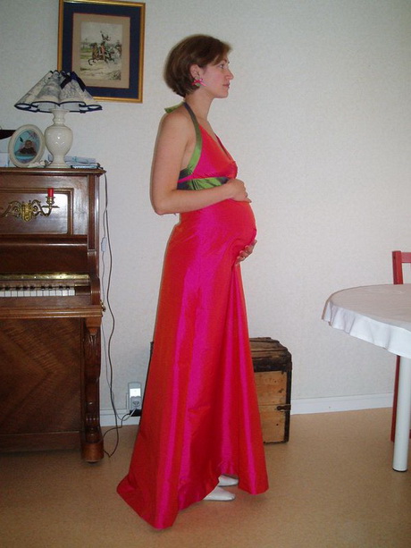 Robe de soirée longue femme enceinte