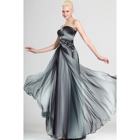 Robe de soirée longue mousseline