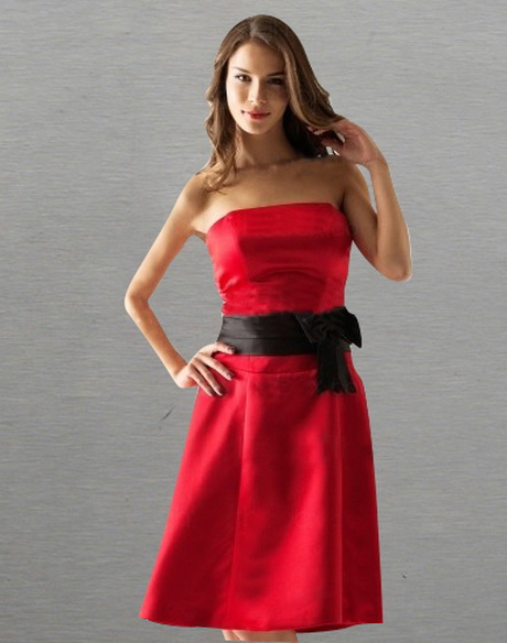 Robe de soirée rouge courte