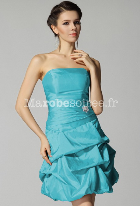 Robe de soirée turquoise