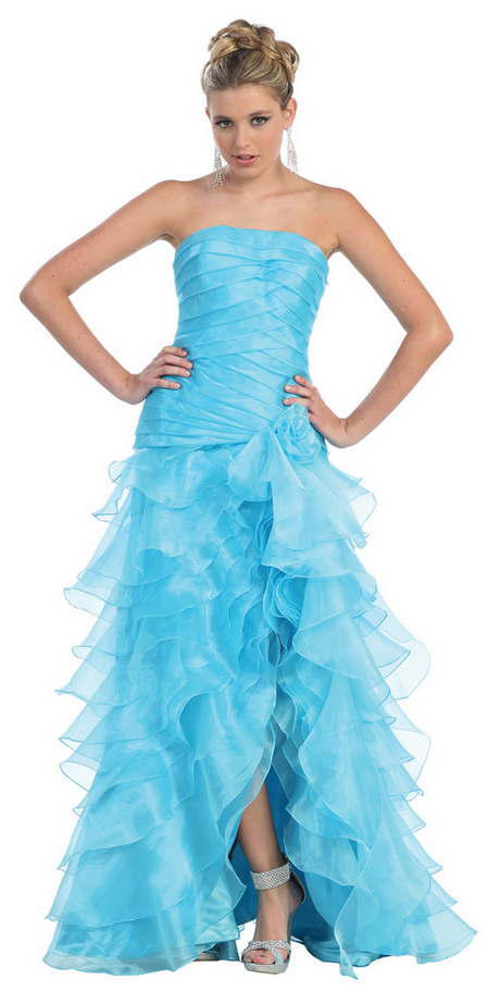 Robe de soirée turquoise