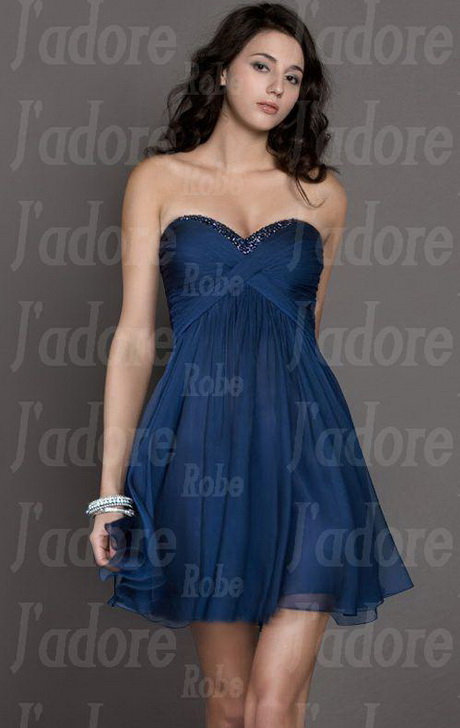 Robe de soiree bleu marine