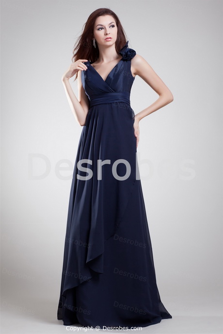 Robe de soiree bleu marine