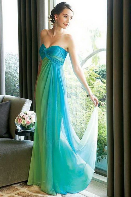 Robe de soiree bleu turquoise