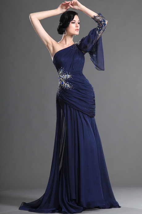 Robe de soiree bleu