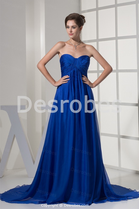 Robe de soiree bleu