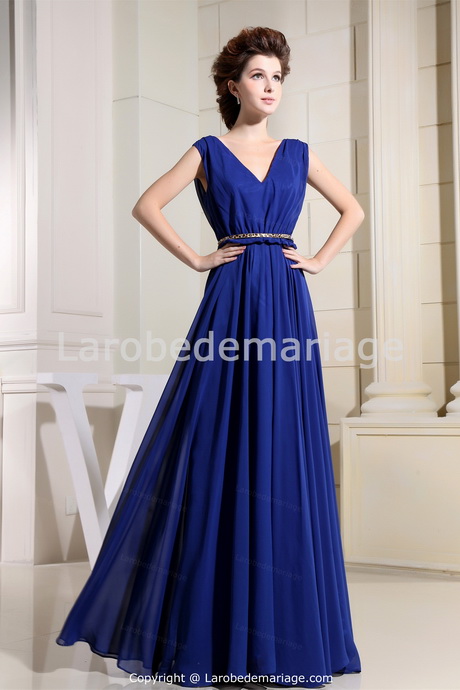 Robe de soiree bleu